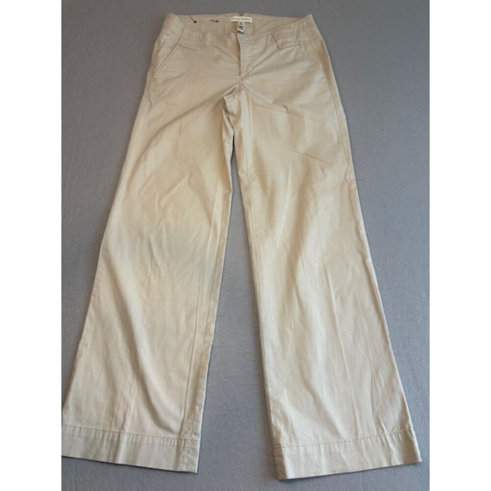 Vintage Banana Republic Womens Size 0 Wide Leg Lo Rise Chino Pants Y2K NWOT